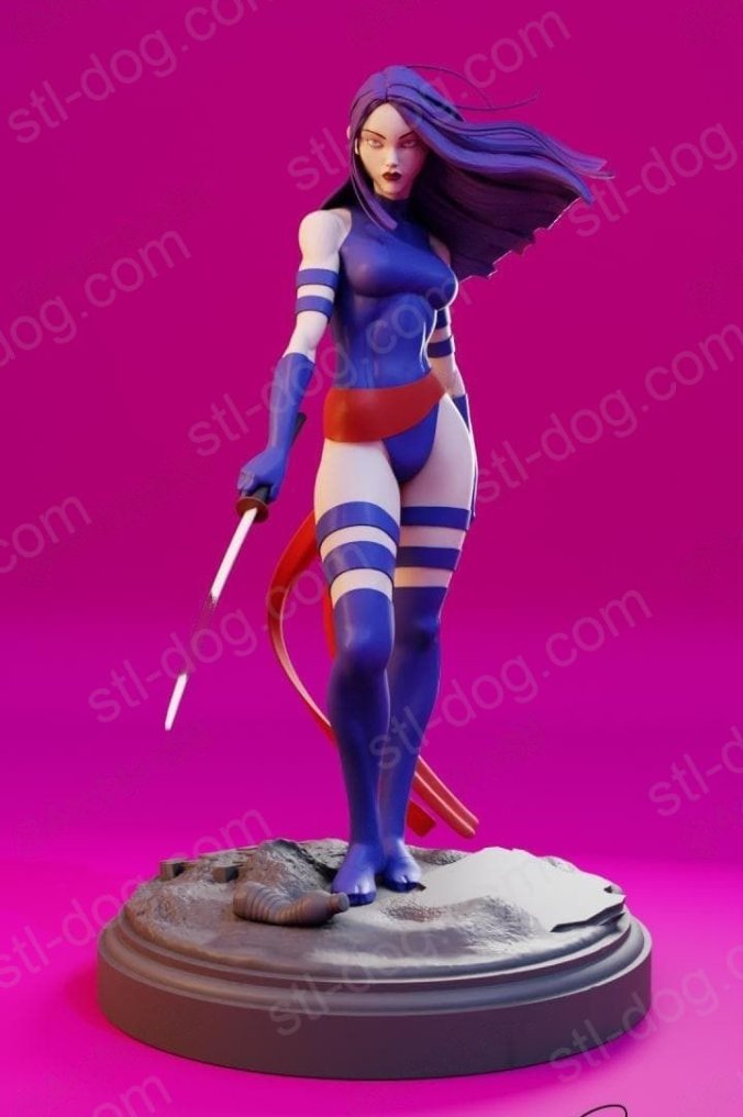X-Men（X战警）Psylocke（灵蝶）3D打印图纸